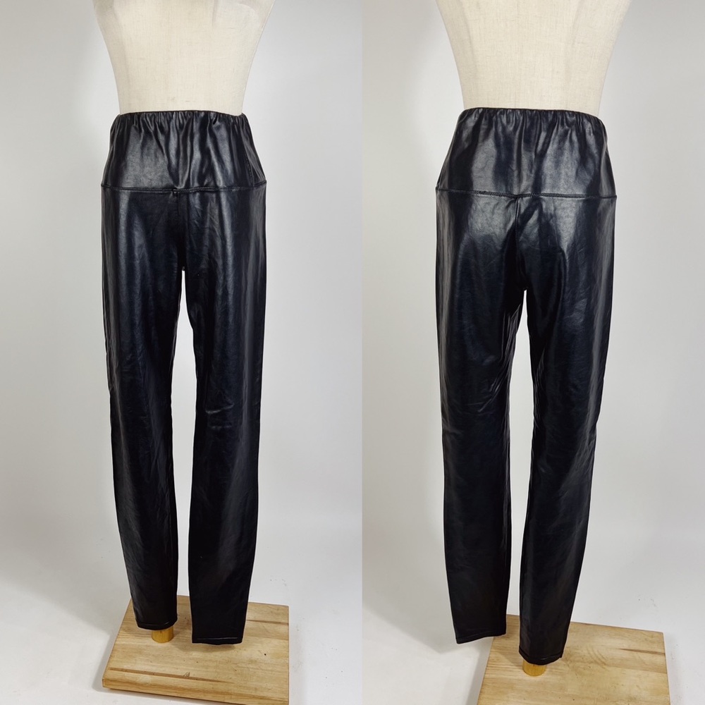 ARITZIA WILFRED FREE Daria Faux Leather High Rise Legging Pant Black Medium